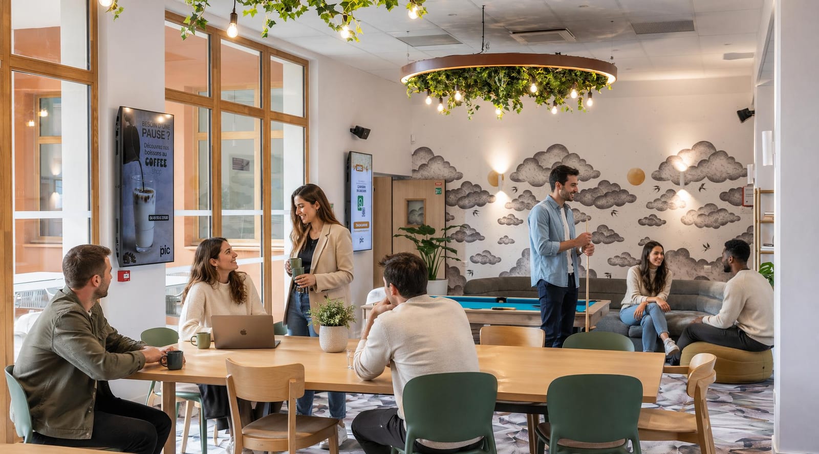 Les espaces lounge